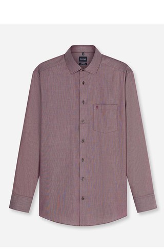 Luxor modern fit shirt with micro pattern
