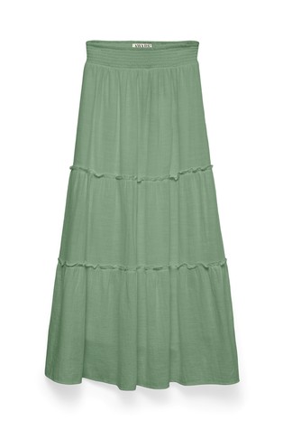 AWKEELEY High Waist Long Skirt