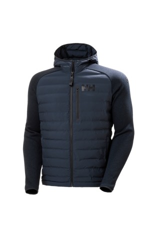 HELLY HANSEN Arctic Ocean prešita bunda s kapuco iz kombinacije tkanin Modra - Dark Blue 7
