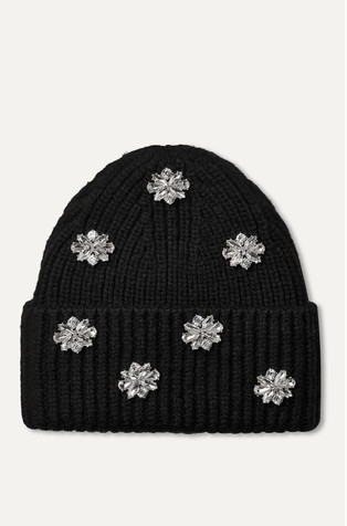 Embellished Knit Cuff Beanie