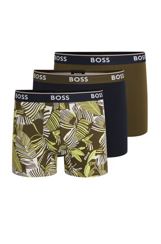 Paket 3 bombažnih boksaric z logo pasom