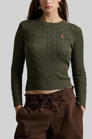 Strukturirano pleten bombažen pulover