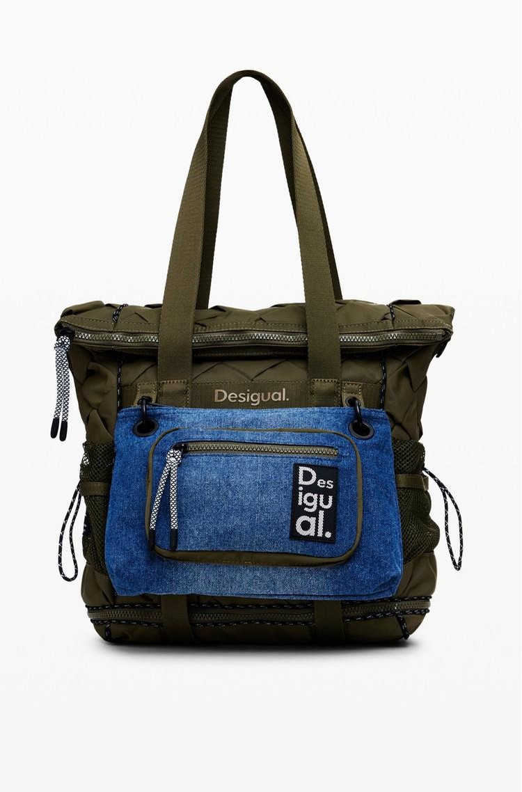 DESIGUAL XL multiposition voyager backpack Green 