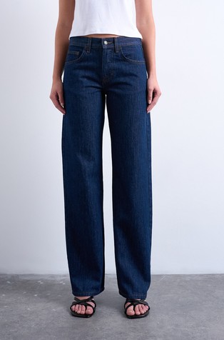 TSEMBER široke jeans hlače z nizkim pasom