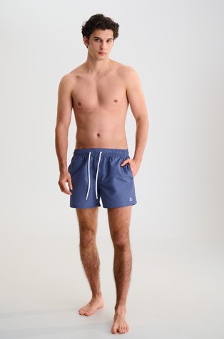 LISCA Swim beach shorts in solid-color Indigo Blue 3