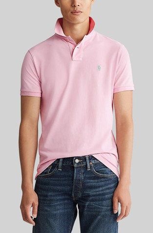 Custom Slim Fit Mesh Polo Shirt