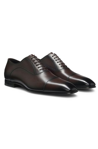 Beckham x Boss cap-toe Oxford shoes in leather