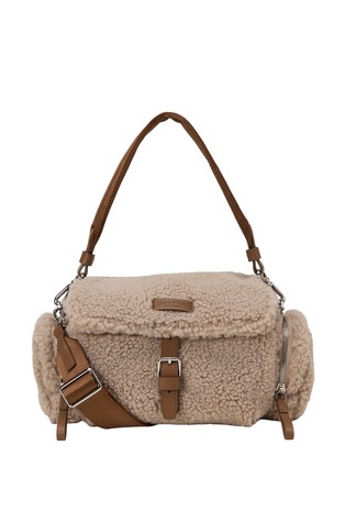 Camera bag bag in teddy fabric