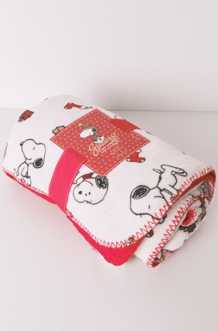 Snoopy velour blanket