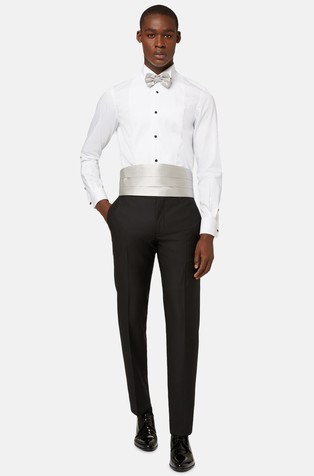 BOGGI MILANO Tuxedo Regular fit Trousers in Wool Black 4