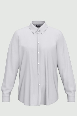 Silk-blend crêpe shirt