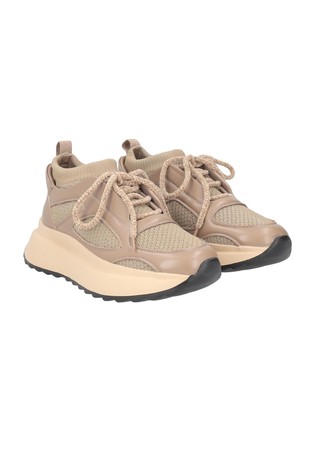 TOSCA BLU Alaska pletene superge z umetnim usnjem Bež - Beige 2
