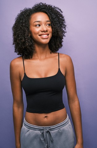 HI&BYE seamless padded top