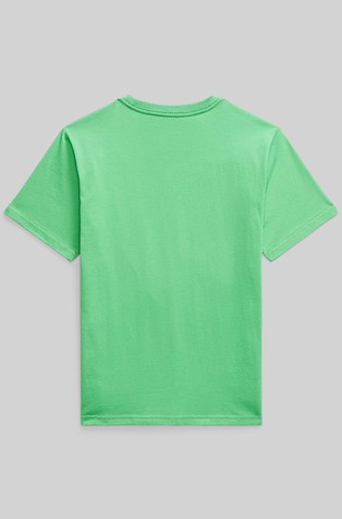 RALPH LAUREN Bombažna majica s kratkimi rokavi Zelena - Plato Green 2