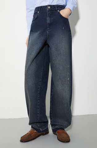 Re-Edit barrel-leg jeans hlače in ujemajoča shopper torba