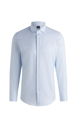 Slim fit srajca iz bombažnega poplina