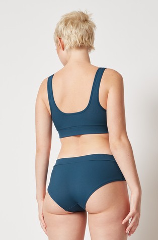 SKINY Every Day in Rib Recycled crop top Moonlit Ocean 2