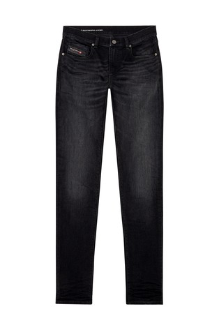 DIESEL Slim Jeans - 2019 D-Strukt 09H32 Black/Dark Grey 5