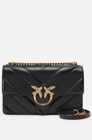 Love Bag prešita torbica iz nappa usnja