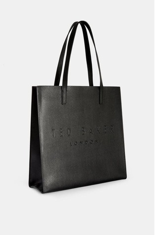 Crosshatch Faux Leather Tote Bag