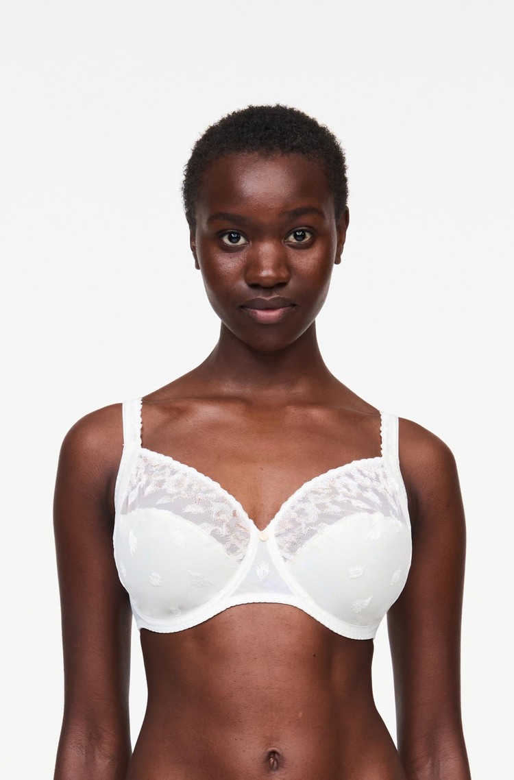 CHANTELLE Bold Curve Full Coverage Partly Lined Bra White 