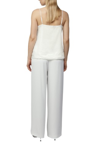 COMMA Top z naramnicami in bleščicami Bela - White 2