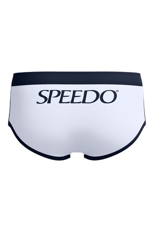 SPEEDO Logo kopalke Bela - White / Blue 7