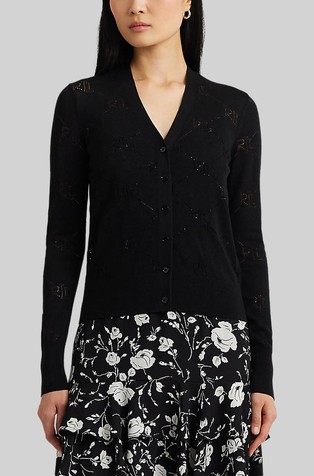 Logo Cotton-Blend Cardigan