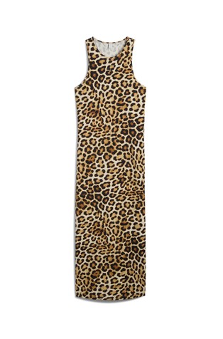 Slim Leopard Print Dress