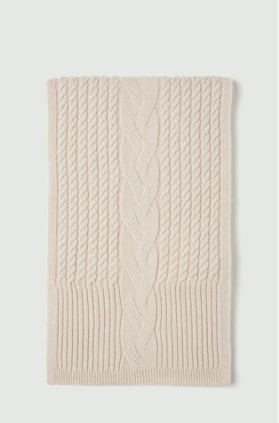 Knitted wool scarf