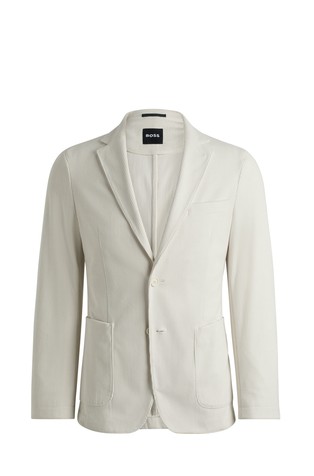 Slim fit žameten suknjič z enorednim zapenjanjem