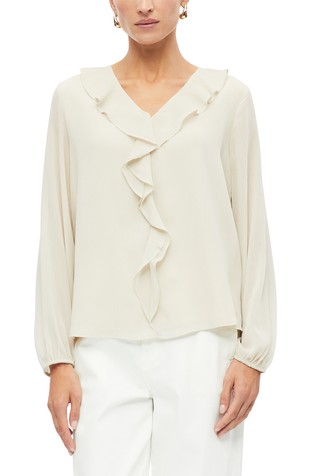 Blouse with ruffles