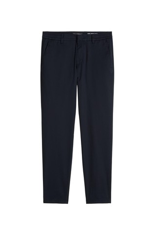 Slim chinos in stretch cotton poplin