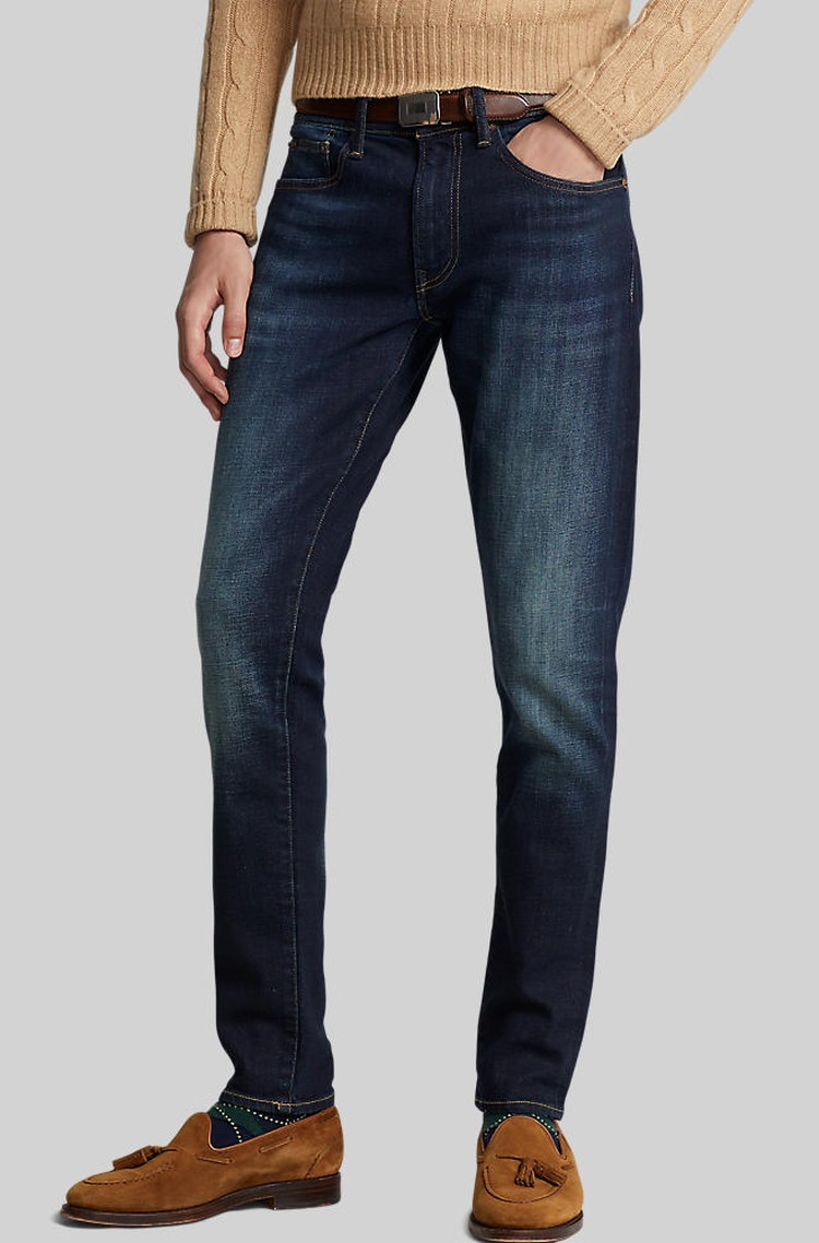 RALPH LAUREN Eldridge skinny stretch jean Blue 