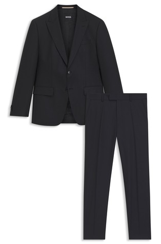 Slim fit obleka iz raztegljive volnene mešanice