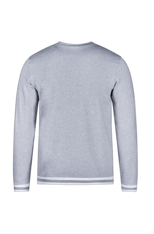 SKINY Every night in mix &amp; match zgornji del pižame z dolgimi rokavi Siva - Stone Grey Melange 4