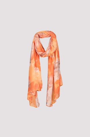 Viskozen šal s cvetličnim vzorcem