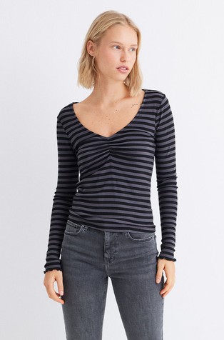 V-neck Viscose T-shirt