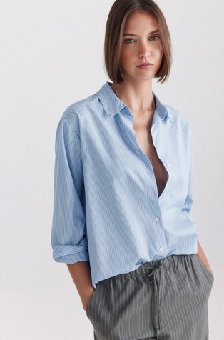 Striped cotton shirt