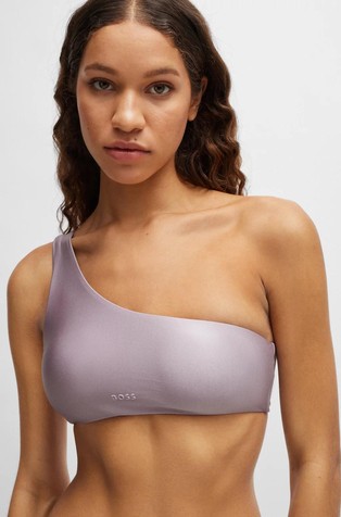 One-shoulder bikini bralette