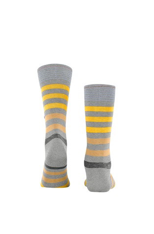 BURLINGTON Blackpool Men Socks Gray / Yellow 3