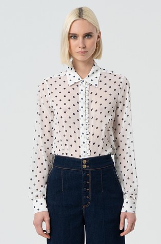 FRACOMINA High waist palazzo jeans Dark Blue 4