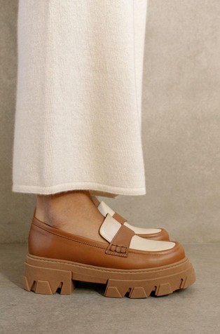 Trailblazer Bicolor Leather Loafers