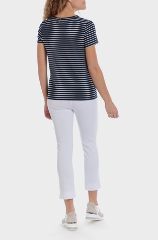 PUNT ROMA Stretch 7/8 trousers White 4