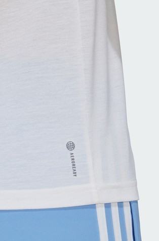 ADIDAS Aeroready Train Essentials Minimal Branding Tee White 5
