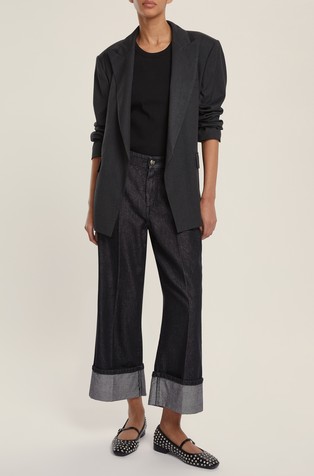 Straight-fit jeans in cotton-blend