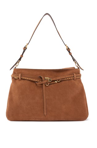 Large Suede Shoulder Bag