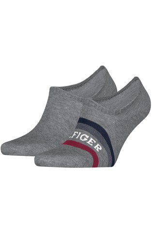 2 Pack Footie Socks with Logo Details
