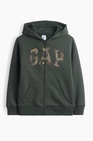 Gap logo podložena jopa s kapuco za dečke