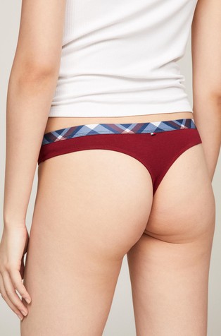 TOMMY HILFIGER Paket 3 tangic s karirastim pasom Večbarvna - Multi Tris 4